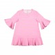 Stars pink dress with frilly sleeves